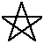五芒星形（正）